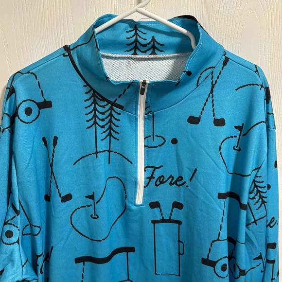 Women’s Lightweight Pullover Sweatshirt Golf Fore Sports Fun Golfer Pockets 2X‎ - Picture 2 of 9